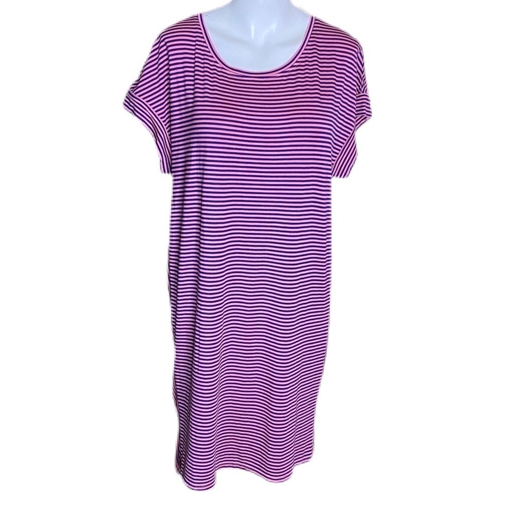 Tommy Bahama Striped Dress Pink & Navy Size S